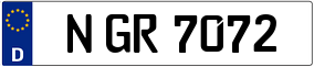 Trailer License Plate